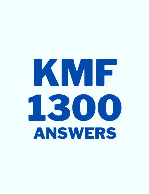 KMF 1300 Answers